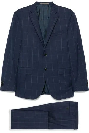 corneliani Windowpane-pattern suit