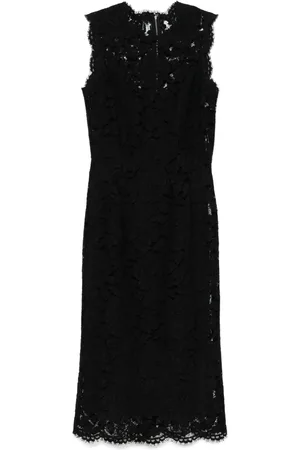 Dolce & Gabbana Floral-lace midi dress