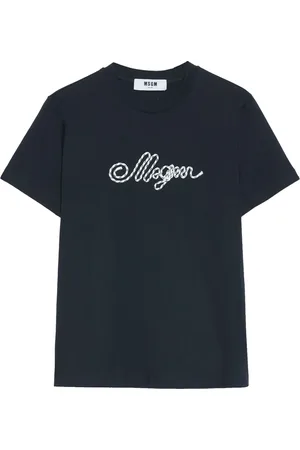 Msgm Logo-appliqu?? t-shirt