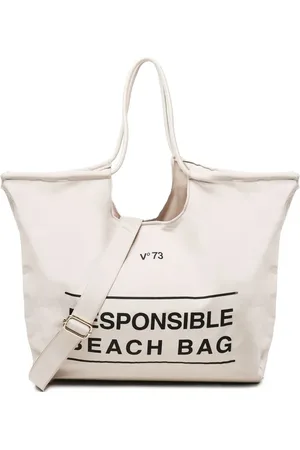 V°73 Logo-print beach bag