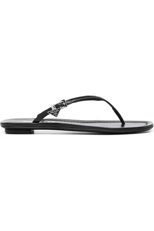 Prada Enamel triangle-logo slides