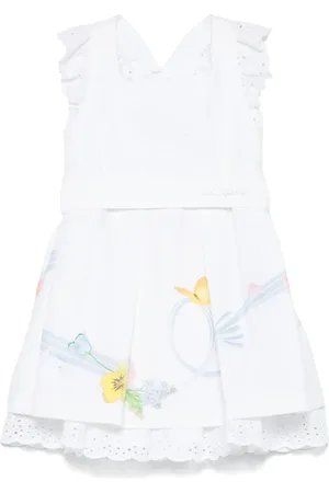 Lapin House Butterfly-print dress