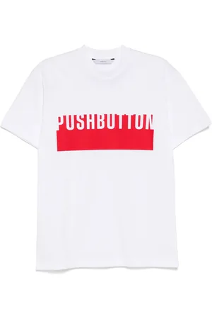 pushBUTTON Logo-print T-shirt