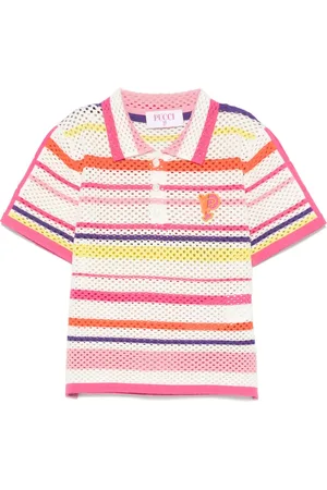 PUCCI Junior Striped polo shirt