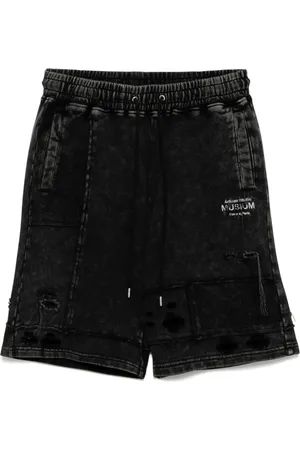 Musium Div. Distressed track shorts