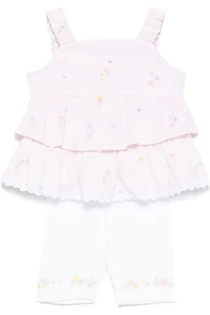 Lapin House Floral-print shorts set