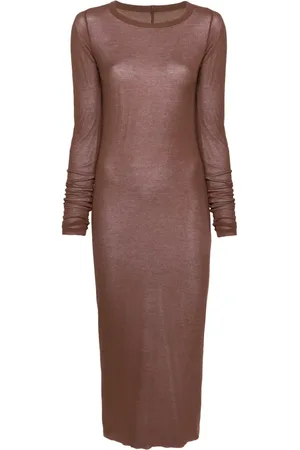 Rick Owens Ribbed-knit midi dress