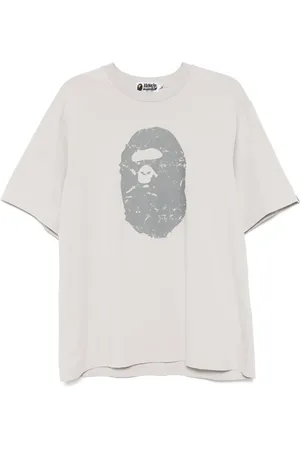 A Bathing Ape Heavy washed ape-head T-shirt