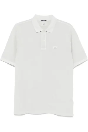 C.P. Company Logo-embroidered polo shirt