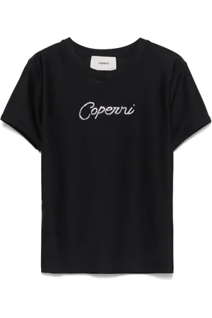 COPERNI Crystal embellished-logo T-shirt