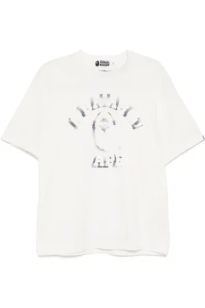 A Bathing Ape Garment-dye spray-print T-shirt