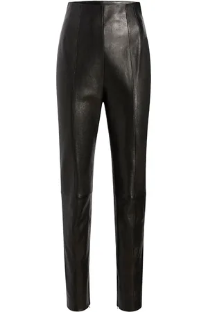 Khaite Leather tapered trousers