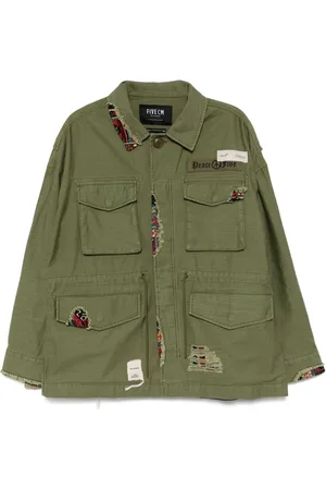 FIVE CM Logo-patch military jacket