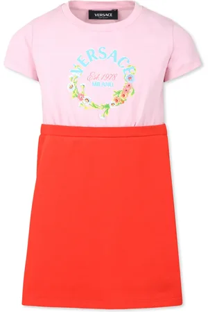 VERSACE Logo-print dress