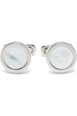 Giorgio Armani Engraved-logo cufflinks