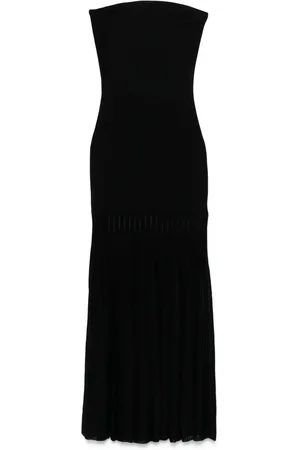 Michael Kors Pliss??-detail maxi dress