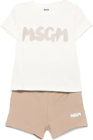 Msgm Logo-print T-shirt and shorts set