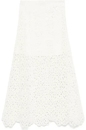 Maje Embroidered maxi skirt