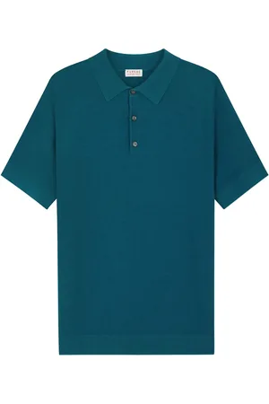 Fursac Moss stitch polo shirt