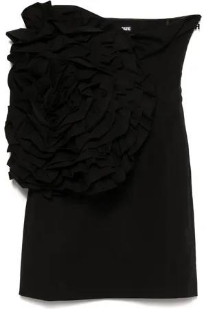 ROTATE Floral-appliqu?? mini dress