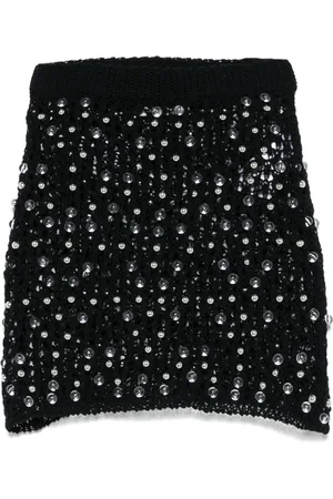 COPERNI Beaded knitted mini skirt