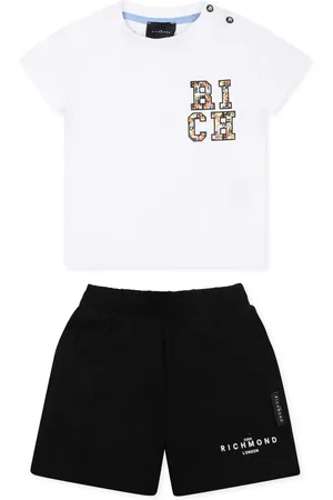 John Richmond Logo-print short set