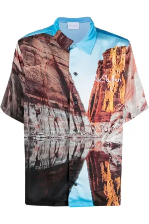 BLUE SKY INN Logo-embroidered short-sleeve shirt