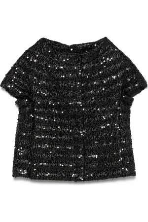HERNO Sequinned puffer jacket
