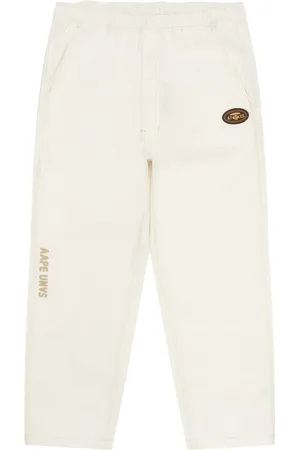 A Bathing Ape Logo-patch trousers