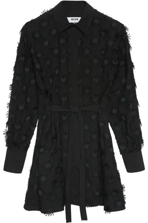 Msgm Tied-waist shirt dress