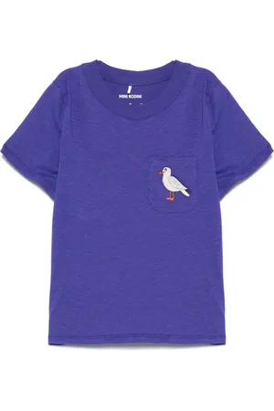 Mini Rodini Seagull-pocket T-shirt
