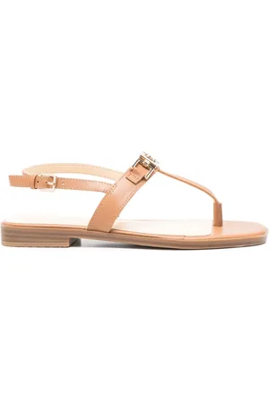 Guess Logo-plaque leather sandals