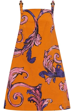 VERSACE A-line midi dress