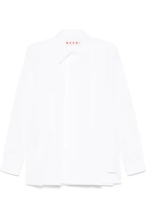 Marni Organic-cotton logo-embroidered shirt