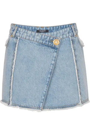 Balmain Denim mini skirt