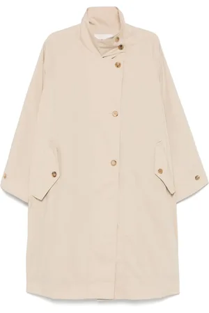 Low Classic Raglan-sleeve trench coat