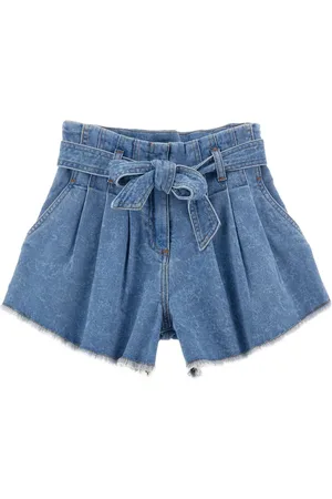 PHILOSOPHY DI LORENZO SERAFINI Belted denim shorts