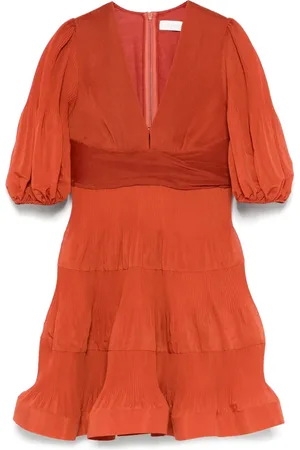 ZIMMERMANN Pleated mini dress