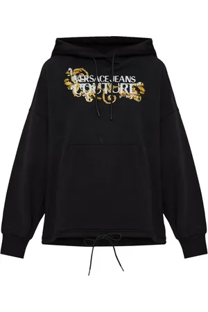 VERSACE Logo-appliqu?? hoodie