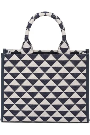 Prada Small Symbole jacquard tote bag
