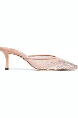 Jimmy Choo 65mm crystal-embellished mules