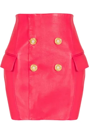 Balmain Lambskin mini skirt