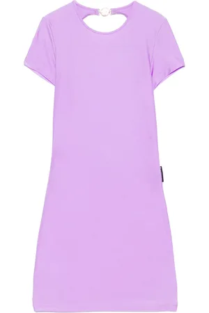 Marine Serre Open-back jersey mini dress