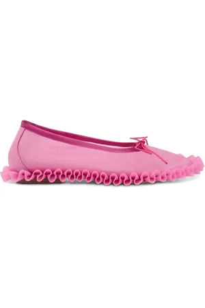 Simone Rocha Frilled mesh ballet flats