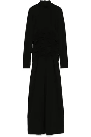 BITE High-neck ruched gown