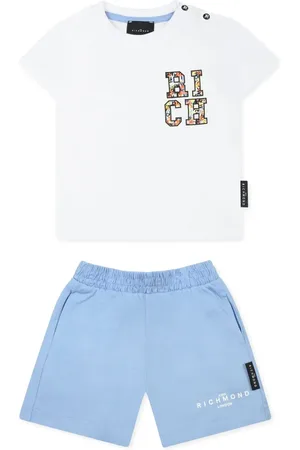John Richmond Logo-print short set