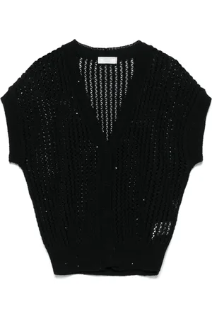 PESERICO SIGN Open-knit cardigan