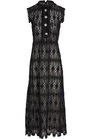 Giambattista Valli Long embroidered macram?? dress