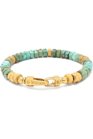 Nialaya Hexagon beaded bracelet