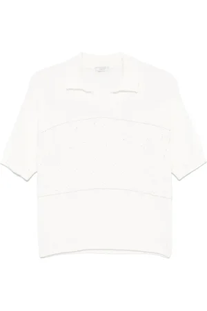 PESERICO SIGN Sequin-embellished knitted T-shirt